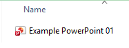 PowerPoint file icon